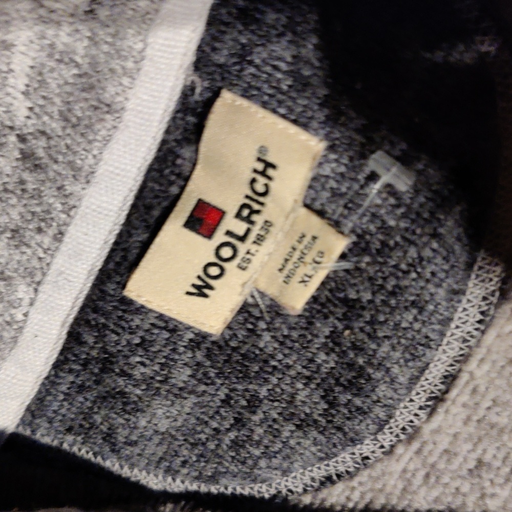 Woolrich Quarter zip cozy XL Gray - Picture 2 of 5